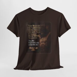Veteran Memorial T-Shirt with I Gave My Life For You tribute design