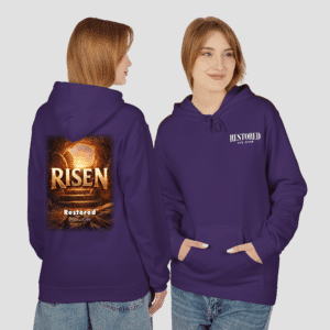 Risen Christian Hoodie Unisex Faith Pullover Sweatshirt Easter Gift