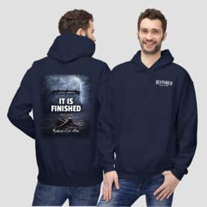 It Is Finished John 19:30 Christian Hoodie Faith Bible Verse Pullover