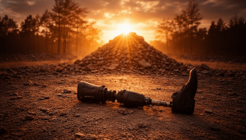 Still Standing – person standing strong after hardship and life struggles