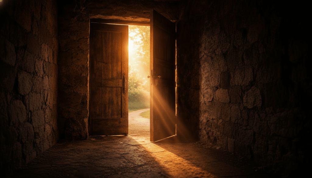 The Prison Within – person breaking free from mental chains and negative thoughts