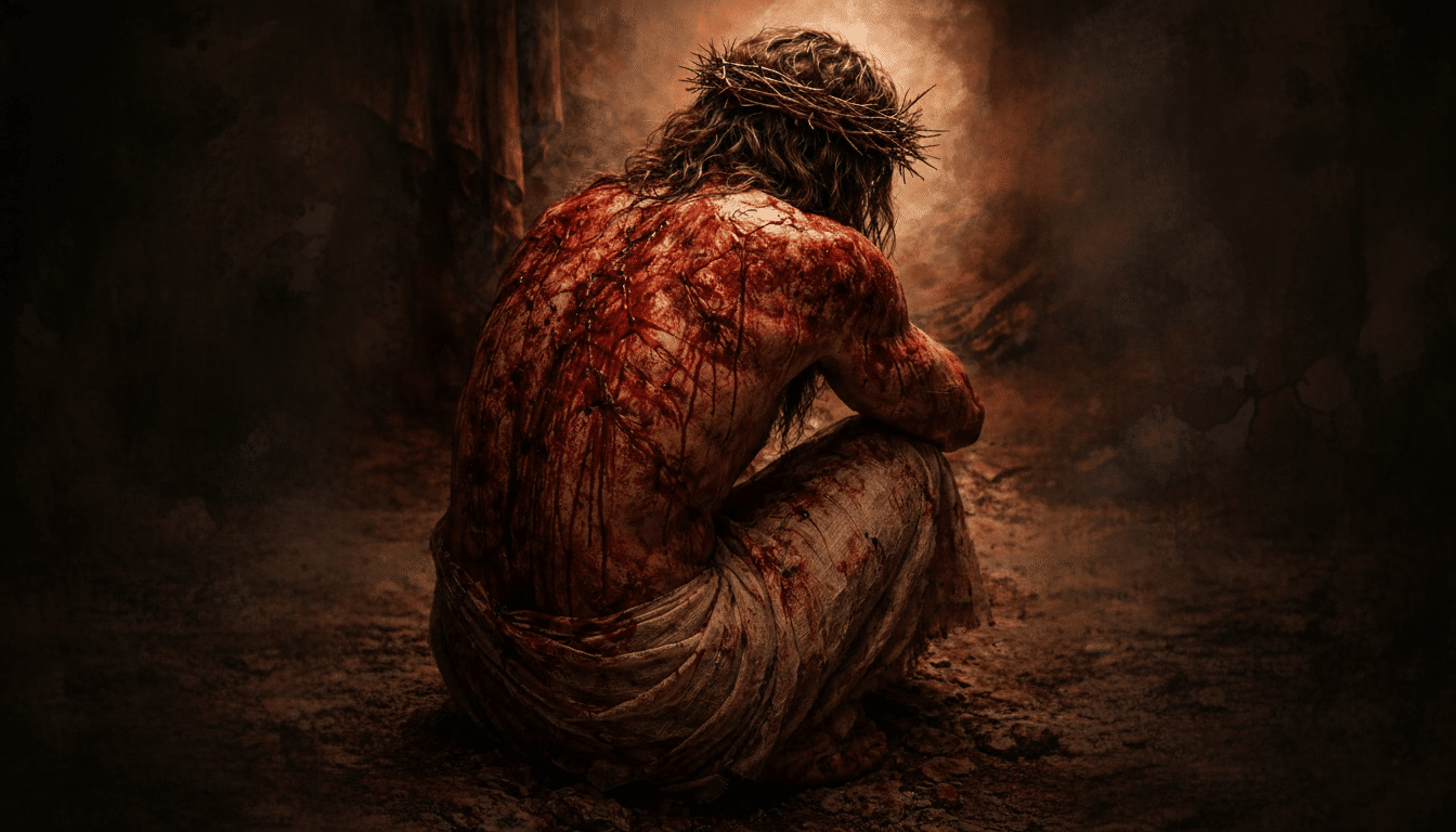 The Last 24 Hours of Jesus showing sacrifice, suffering, and love on the cross
