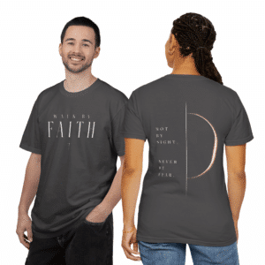 walk by faith t shirt christian inspirational not by sight tee