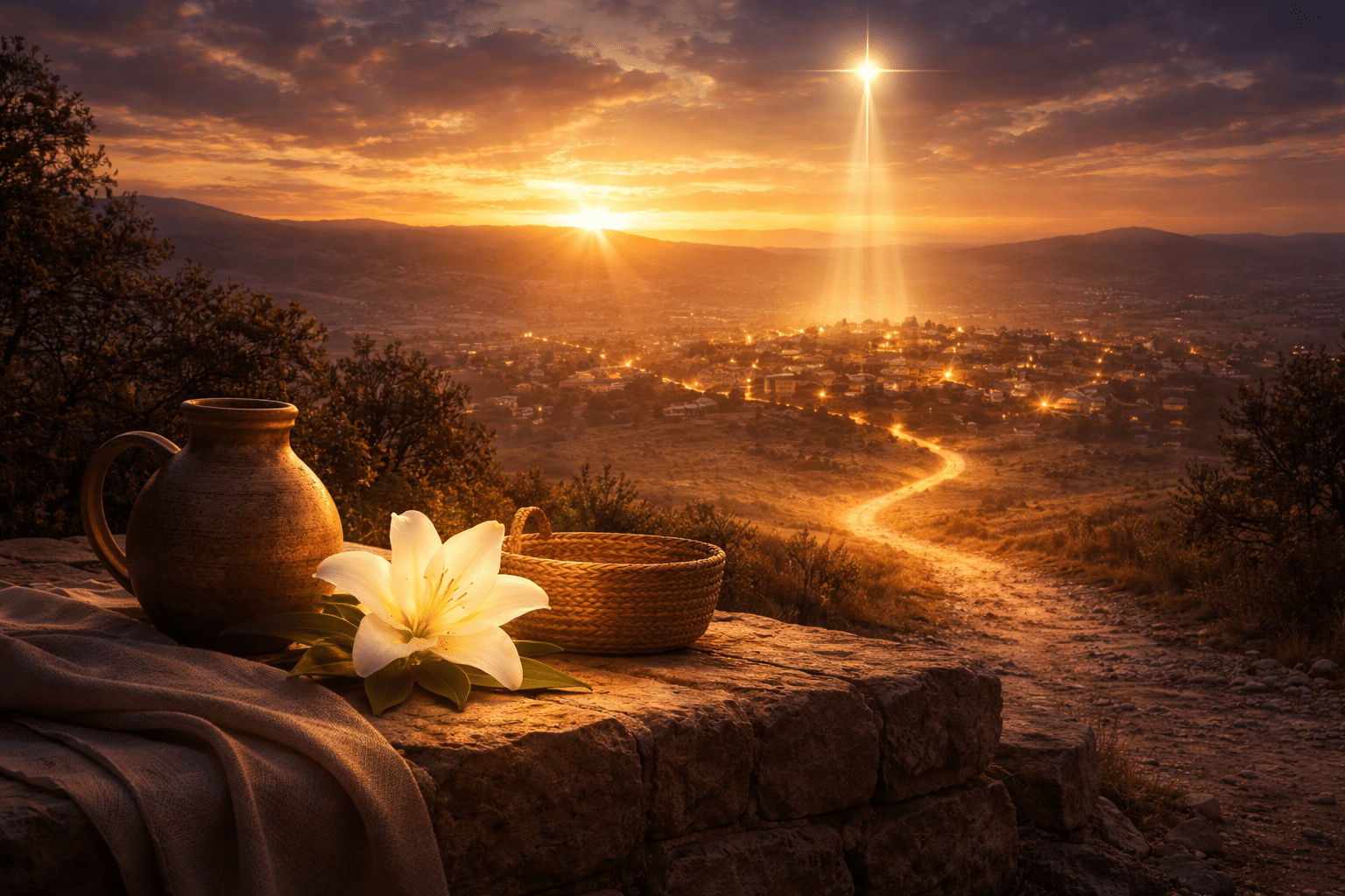 Mary chosen to carry God’s promise showing faith obedience and trust in God