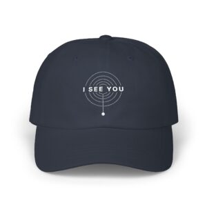 I See You camo dad cap with embroidered front graphic
