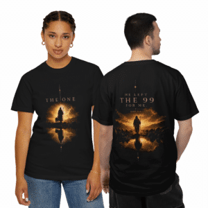 he left the 99 t shirt the one christian inspirational faith tee