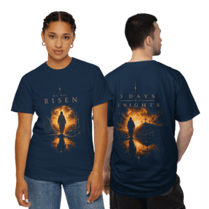 He Has Risen T Shirt Christian Easter 3 Days 3 Nights Graphic Tee