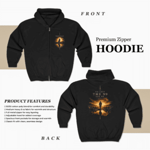 Christian Zip Hoodie He Left the 99 for Me Faith Sweatshirt