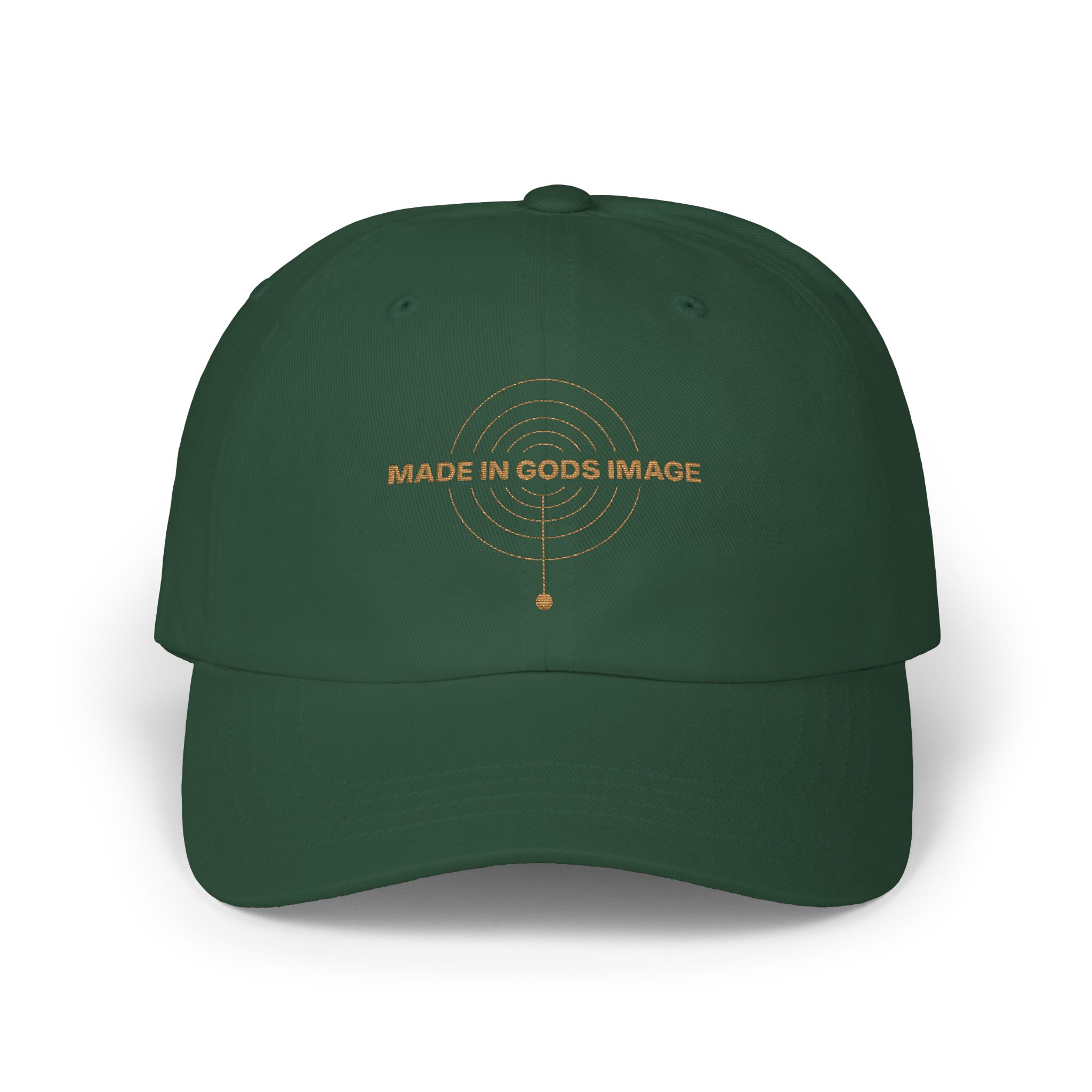 Made in God's Image Dad Cap Minimalist Christian Hat Style - Image 5
