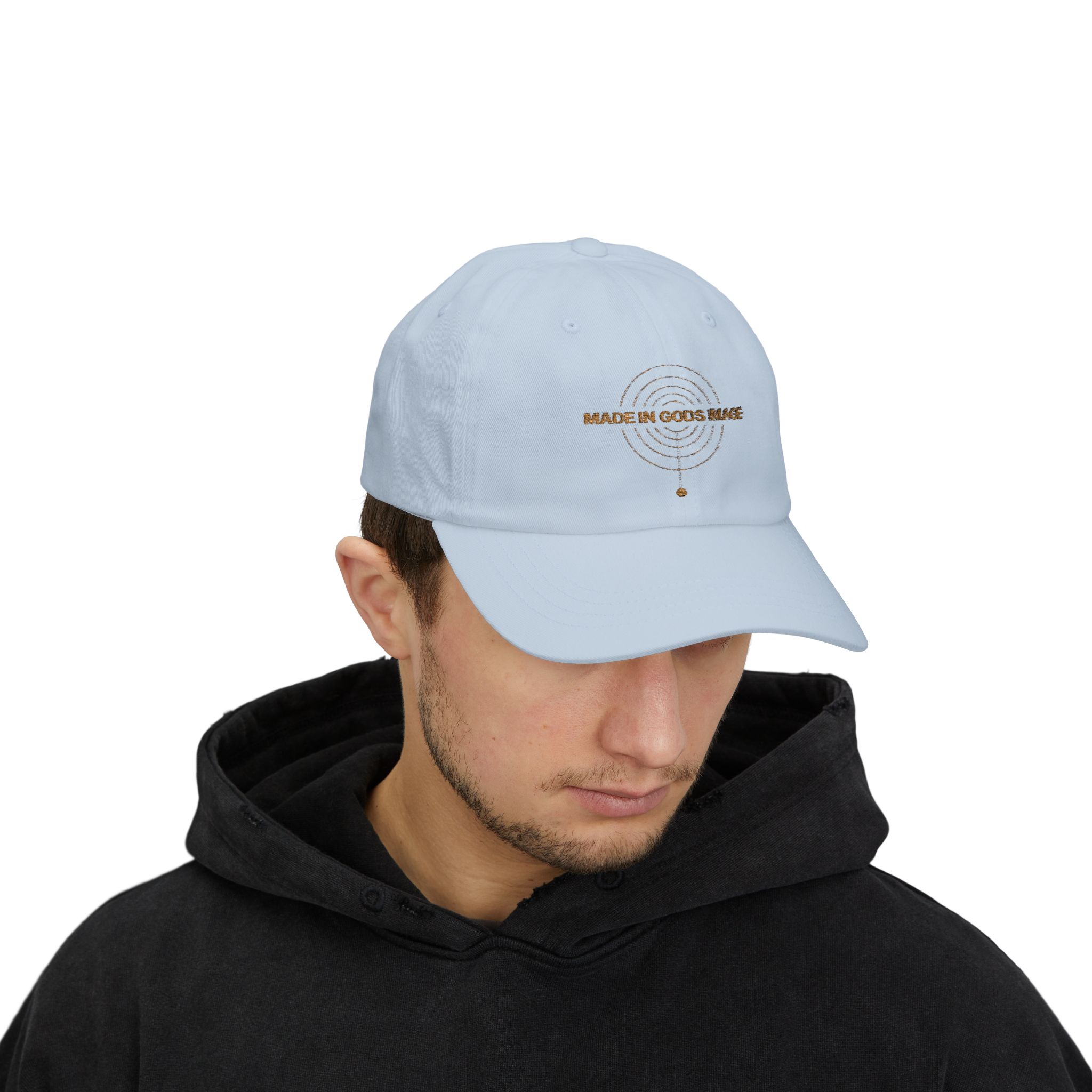 Made in God's Image Dad Cap Minimalist Christian Hat Style - Image 9