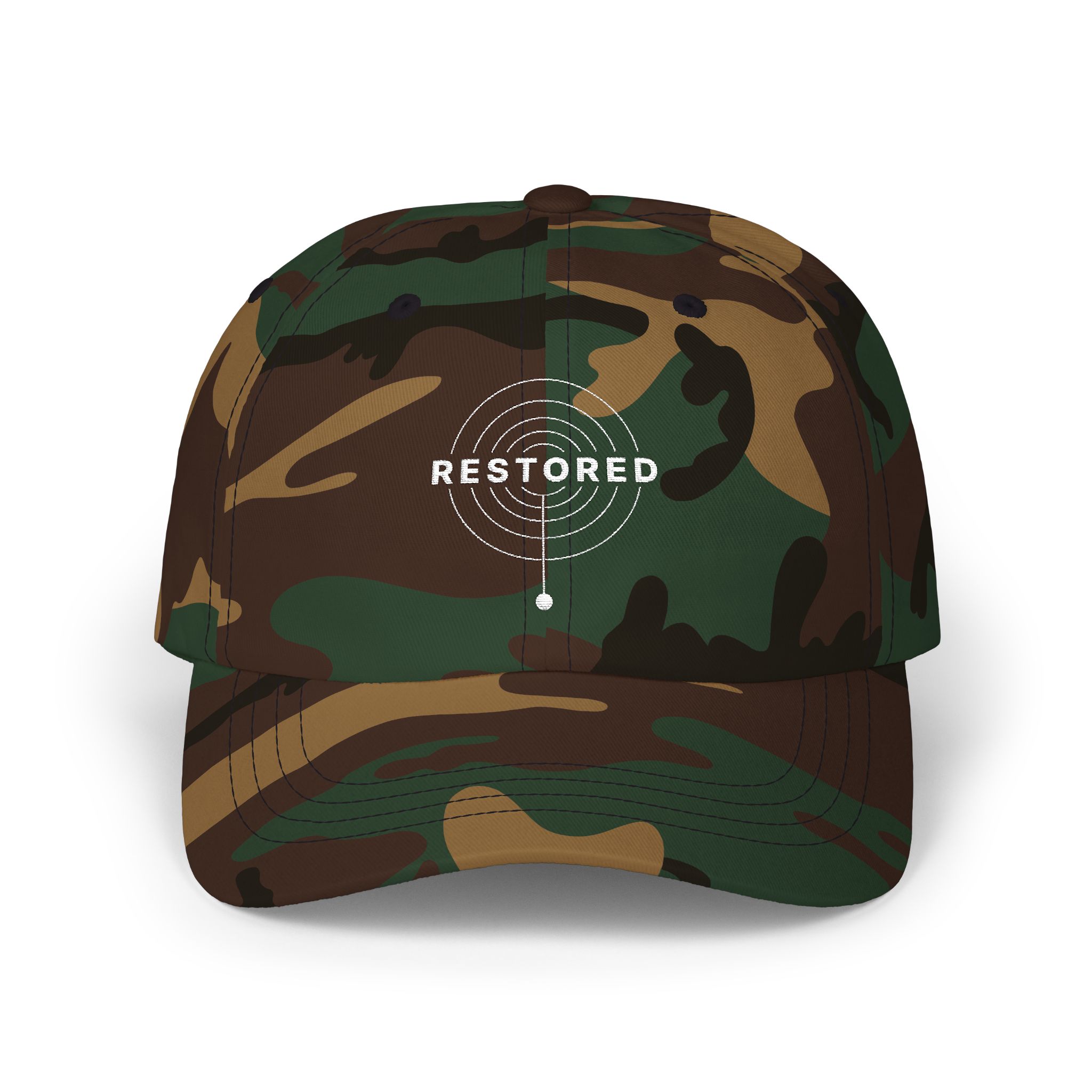 Restored Camo Dad Cap Embroidered Military Baseball Hat - Image 5