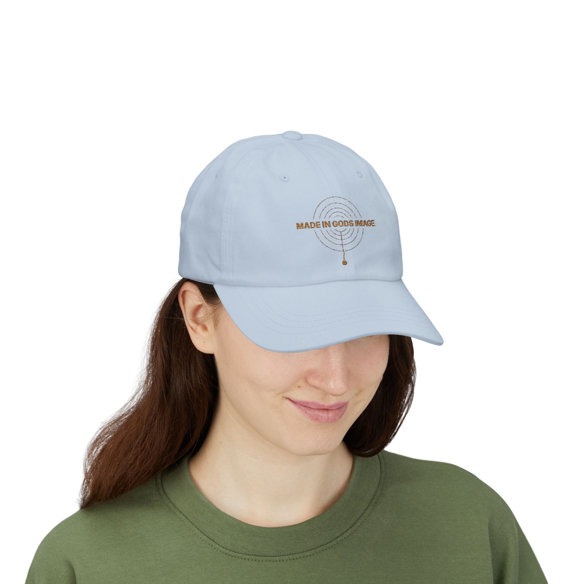Made in God's Image Dad Cap Minimalist Christian Hat Style - Image 11
