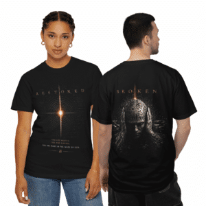 Restored Broken Comfort T-Shirt front graphic design