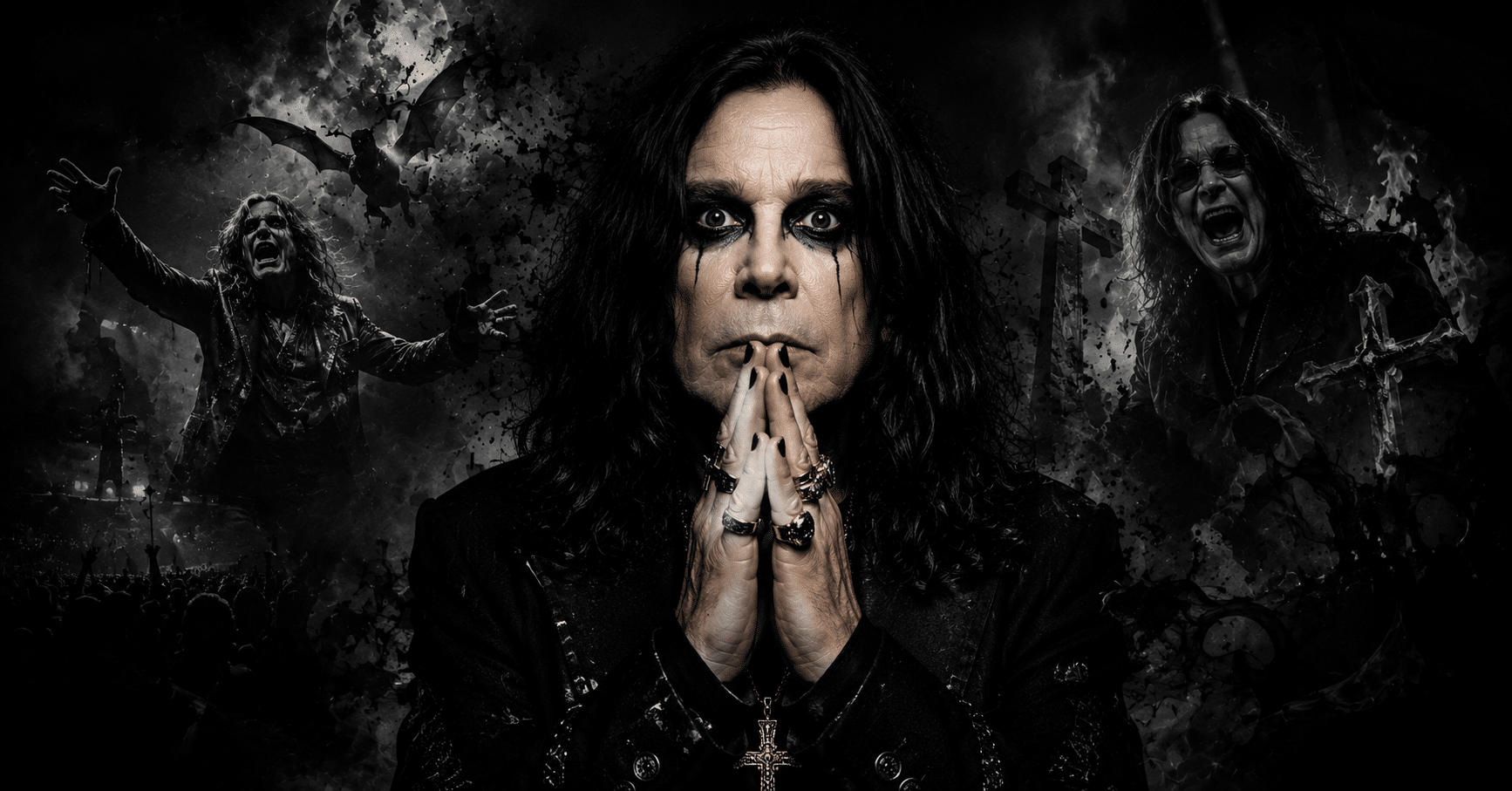 Ozzy Osbourne performing on stage during his legendary heavy metal career, symbolizing his influence, resilience, and lasting music legacy.