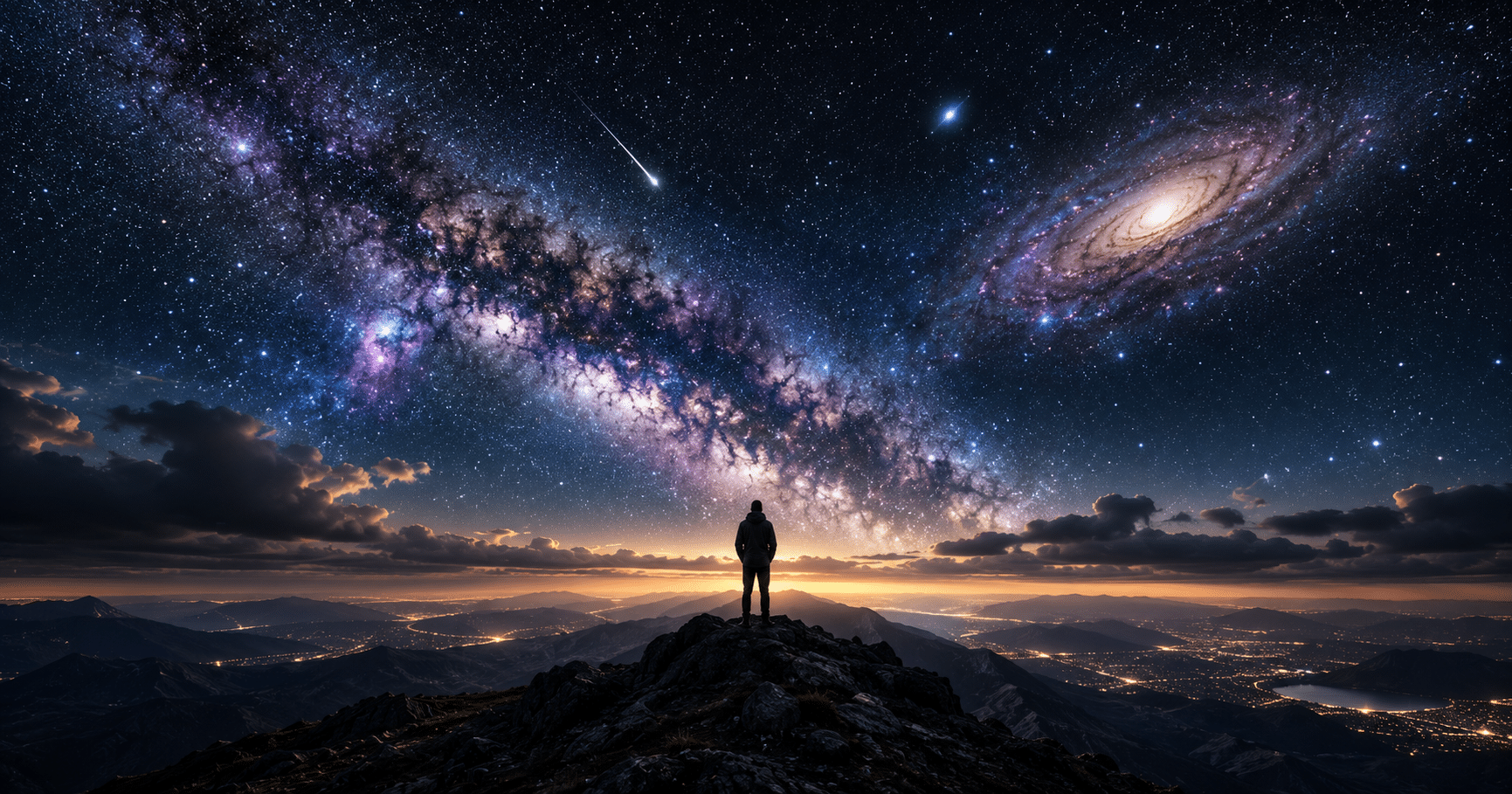 Vast galaxies and stars illustrating the question of life in other galaxies from a biblical perspective on creation and God's universe