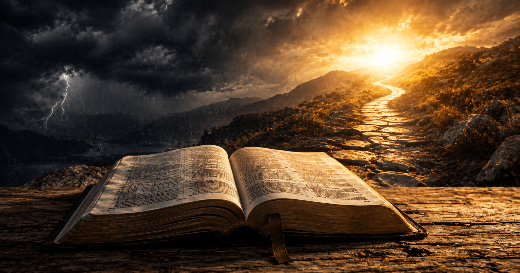 Open Bible representing the Book of James and its teachings about real faith, obedience, wisdom, prayer, and Christian living.