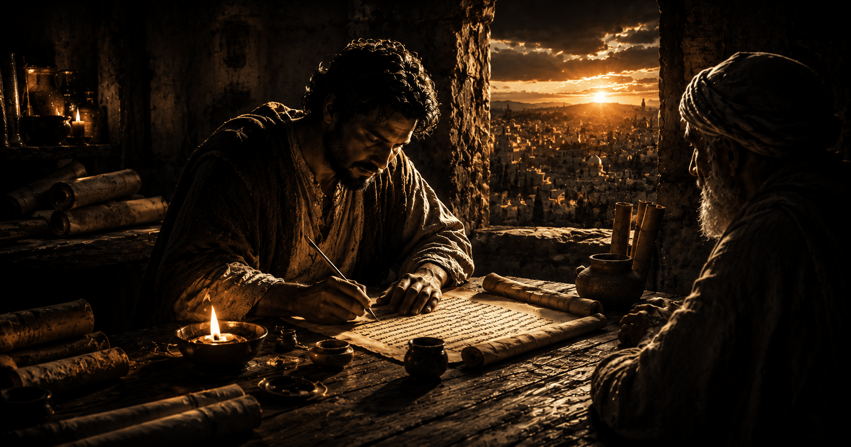 Open Bible displaying the Gospel of Luke, symbolizing Luke's carefully researched account of Jesus Christ's life, ministry, death, and resurrection.