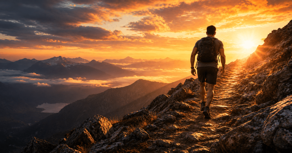 Person beginning a healthier lifestyle through exercise, nutritious choices, daily habits, and positive changes for a stronger life.