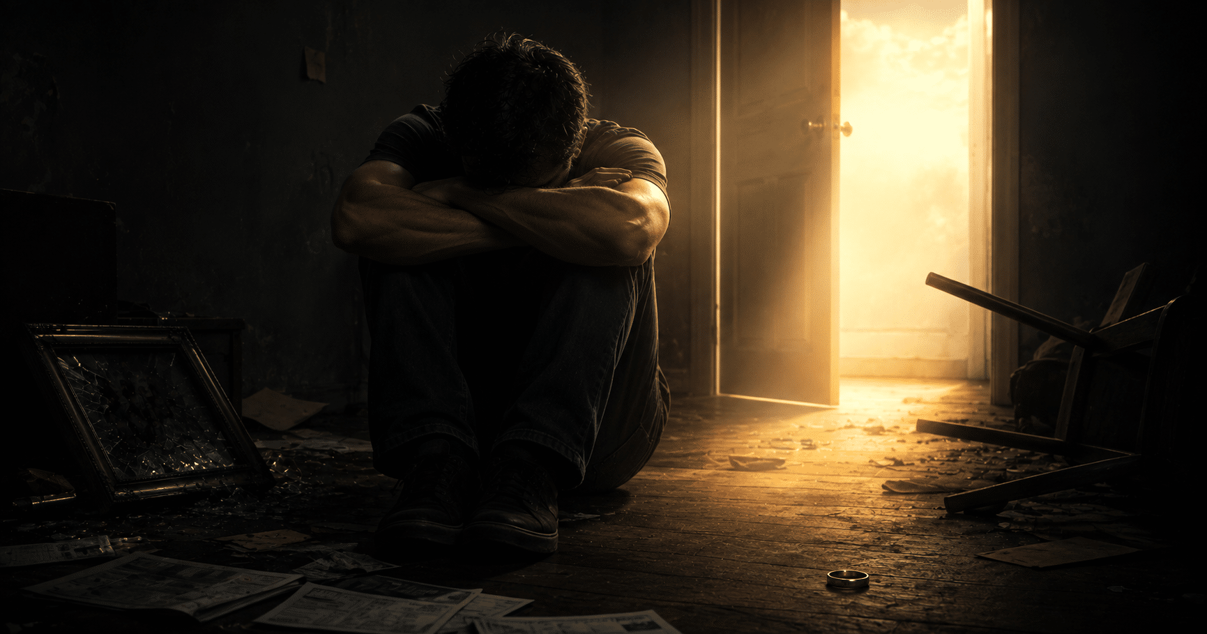 God as the answer to suffering and pain, representing faith, hope, and trust in Jesus Christ
