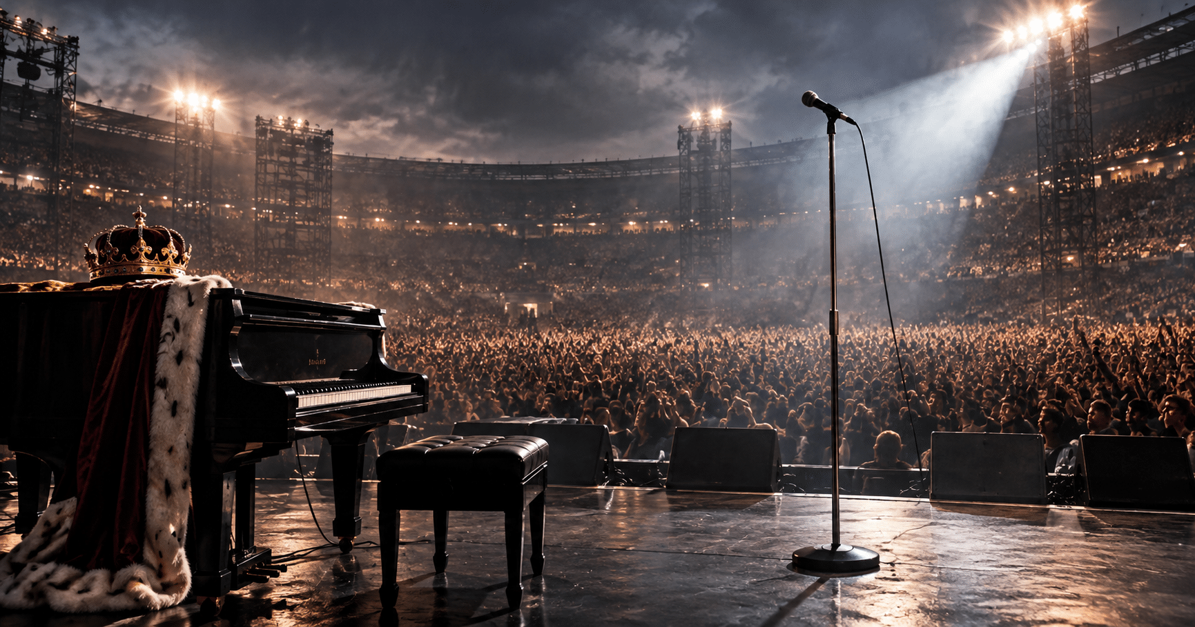 Queen true story showing Freddie Mercury and the band's journey from young musicians to global rock legends