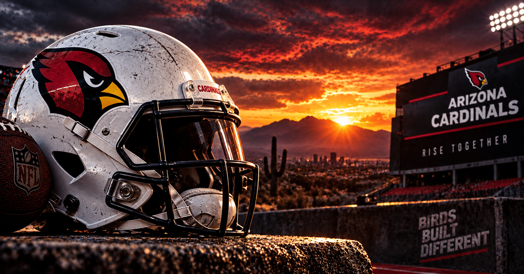 Arizona Cardinals true story showing the franchise's journey from Chicago and St. Louis to Arizona, Pat Tillman, Larry Fitzgerald, and Super Bowl XLIII
