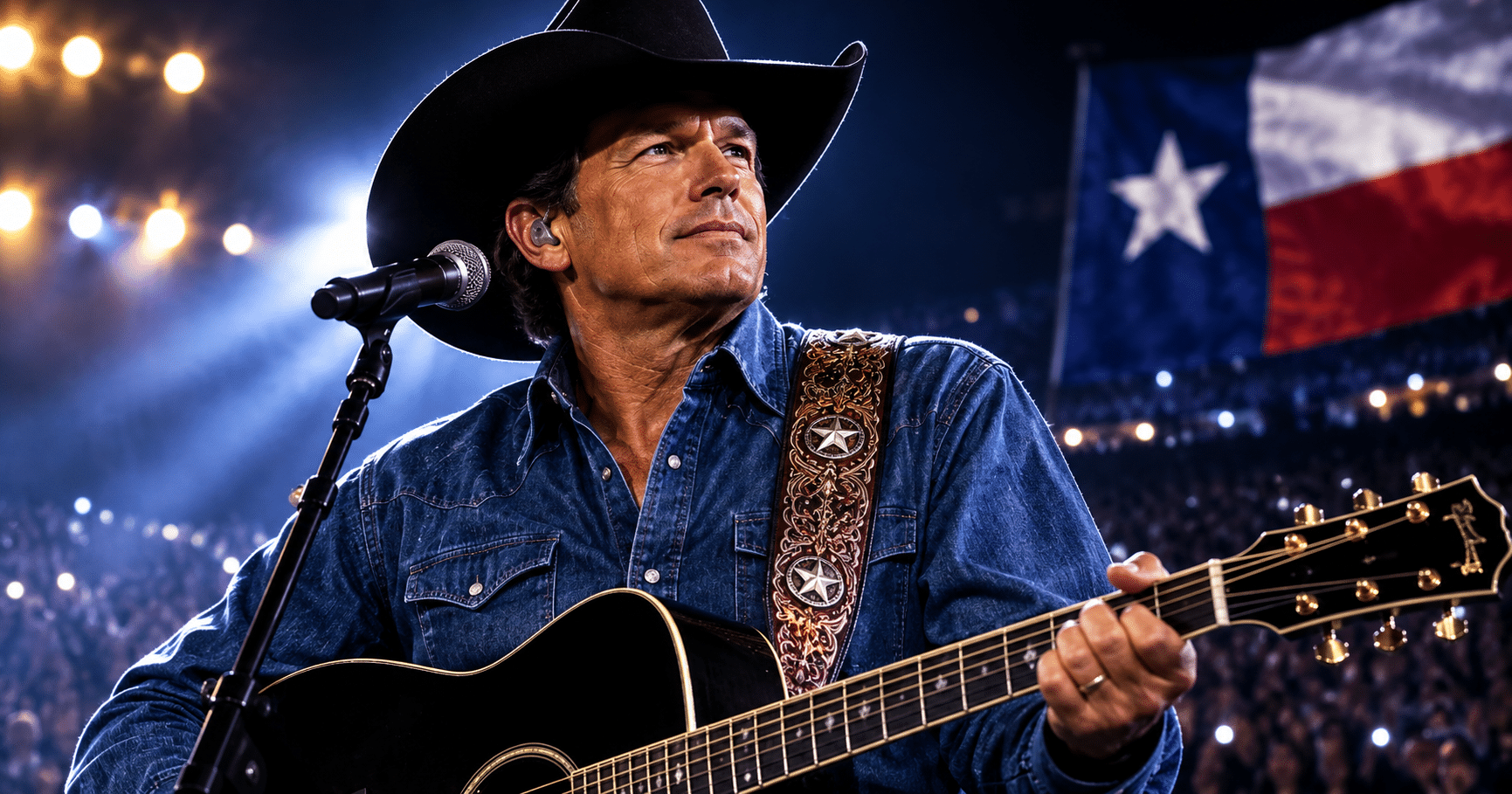 George Strait true story showing his Texas roots, country music career, family, tragedy, and lasting legacy