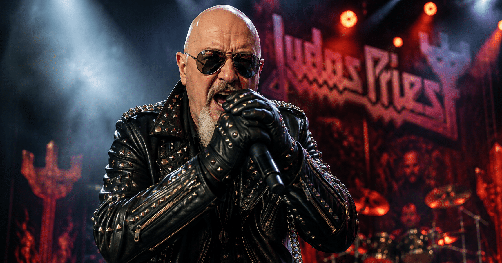 Judas Priest true story showing Rob Halford and the band during their legendary heavy metal career