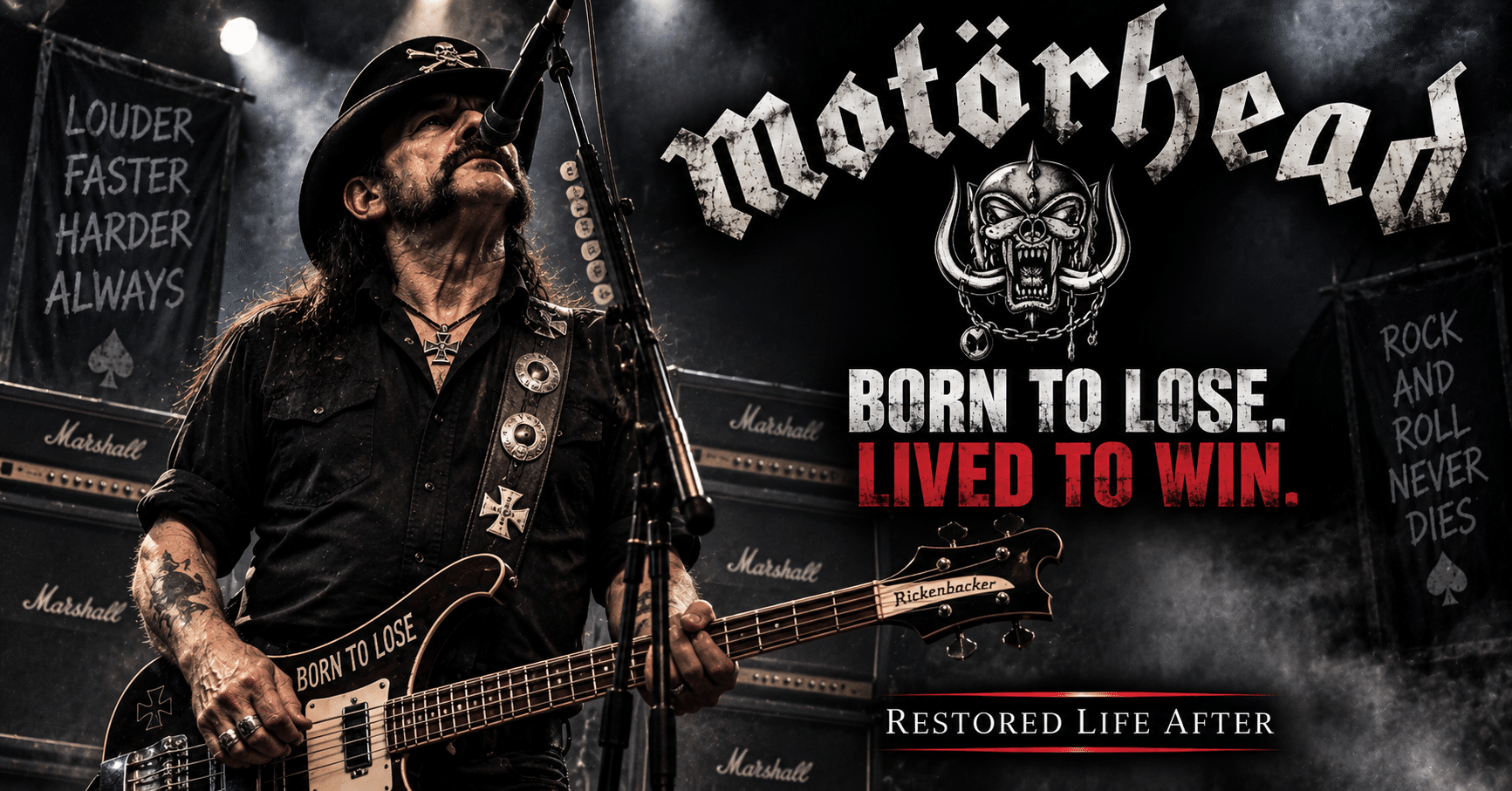 Motörhead true story showing Lemmy Kilmister and the band's journey from rejection to rock legend, lasting influence, and legacy