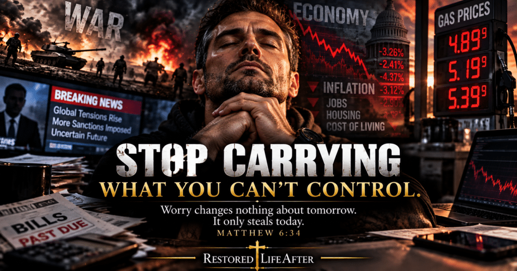 Stop worrying about what you cannot control and trust God with tomorrow while protecting your peace today