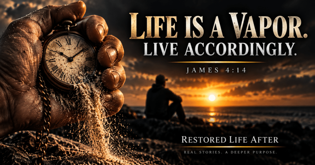 Life is a vapor, reminding us to value time, love family, forgive others, get right with God, and live with purpose