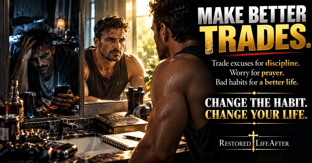 Change your bad habits by replacing unhealthy routines with discipline, prayer, self-control, and better choices