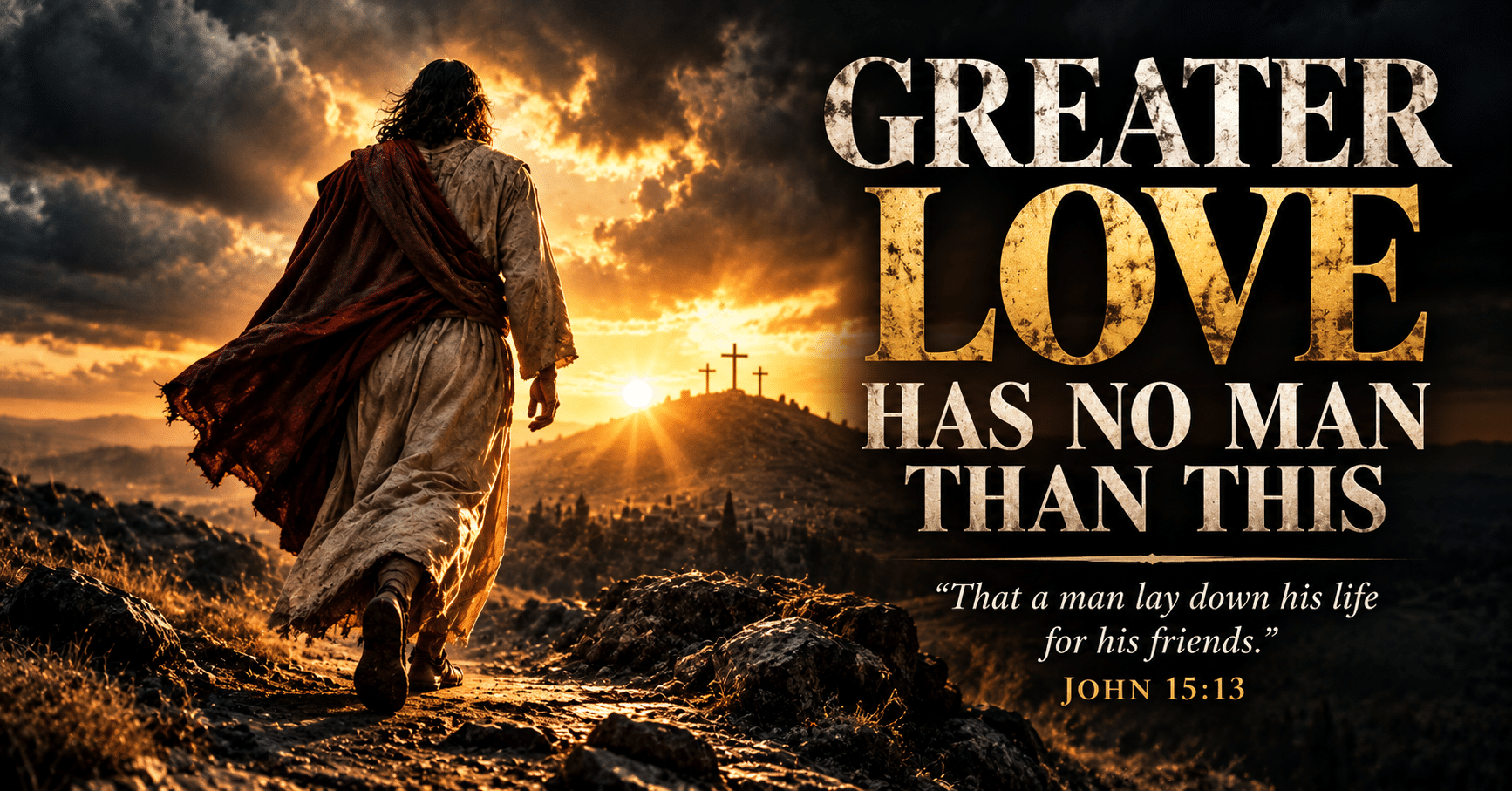 What John 15:13 teaches about real love, showing Jesus' example of sacrificial love, compassion, and putting others before yourself.