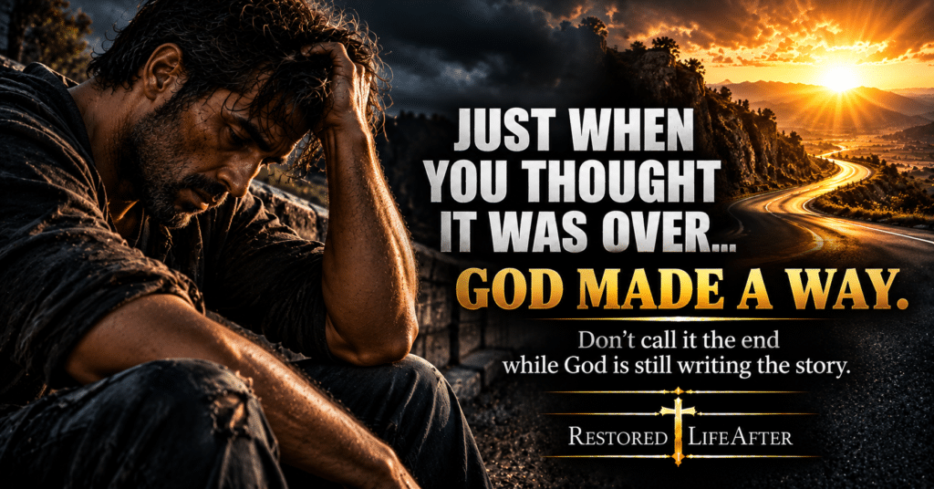 God is not finished with you, reminding you to keep faith when your story feels over and you cannot see what comes next