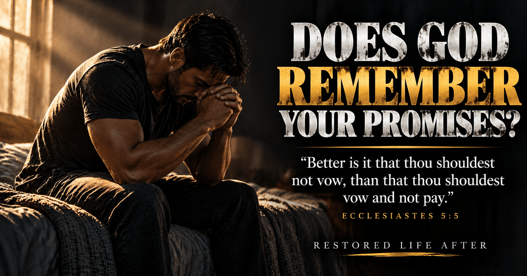 Does God remember our promises? A biblical reflection on keeping vows, honoring God's Word, seeking forgiveness, and living faithfully.