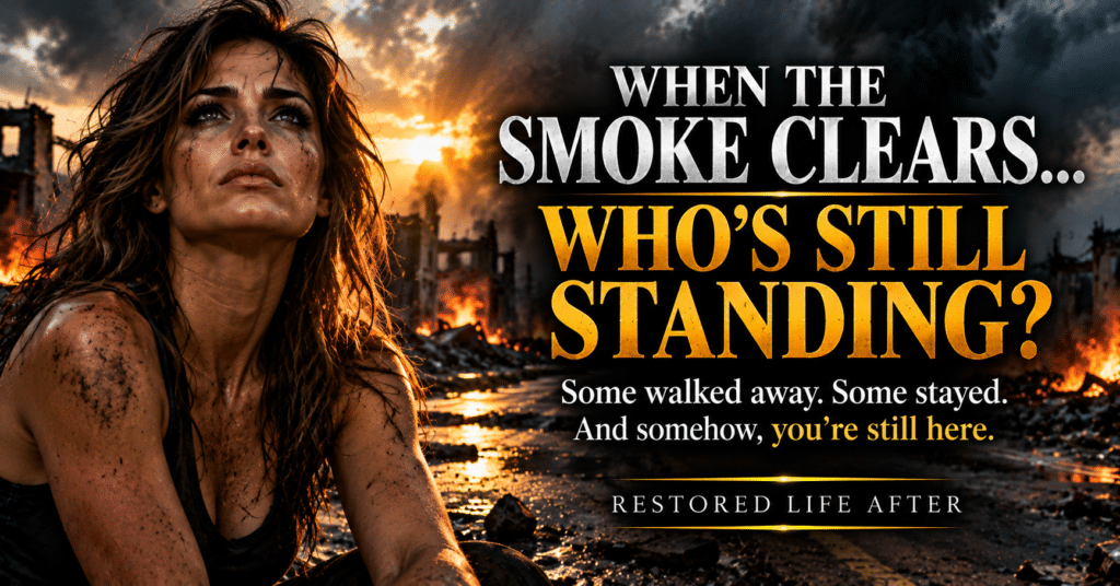 When the smoke clears, a reminder to find strength through God, recognize true relationships, and keep standing after life's hardest storms.
